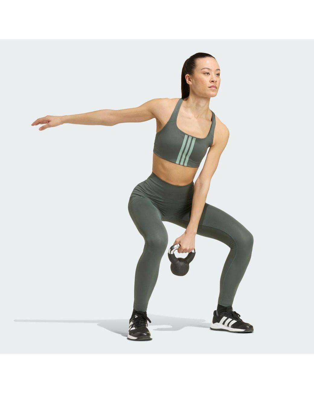 Adidas Multicolor Optime Workout Full Length Leggings