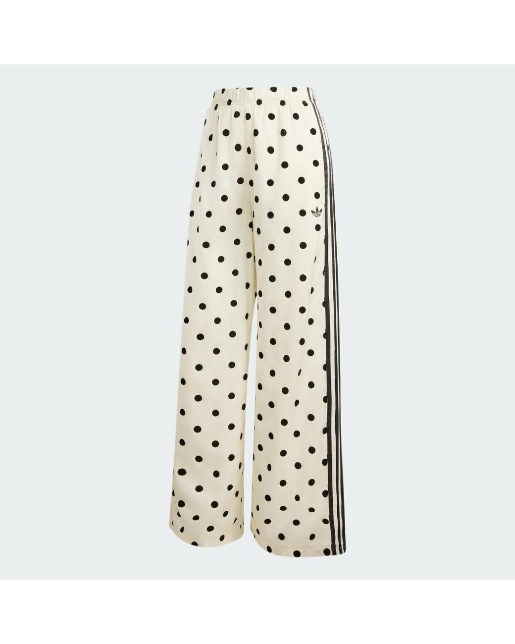 Adidas Metallic Satin Polka Dots Wide Leg Pant