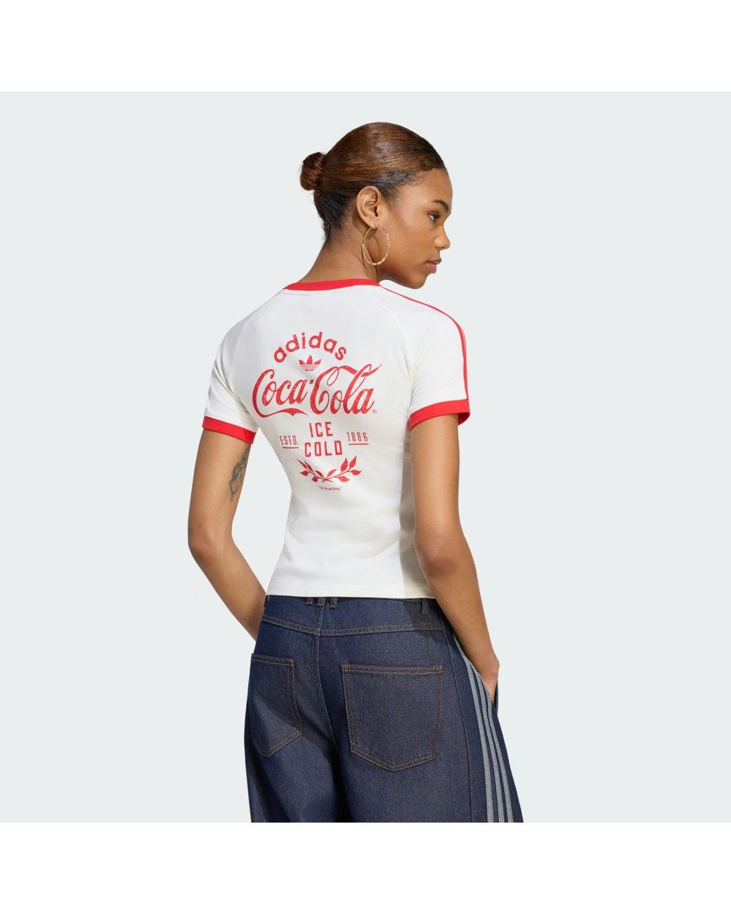 Adidas White X Coca-Cola 3-Stripes T-Shirt