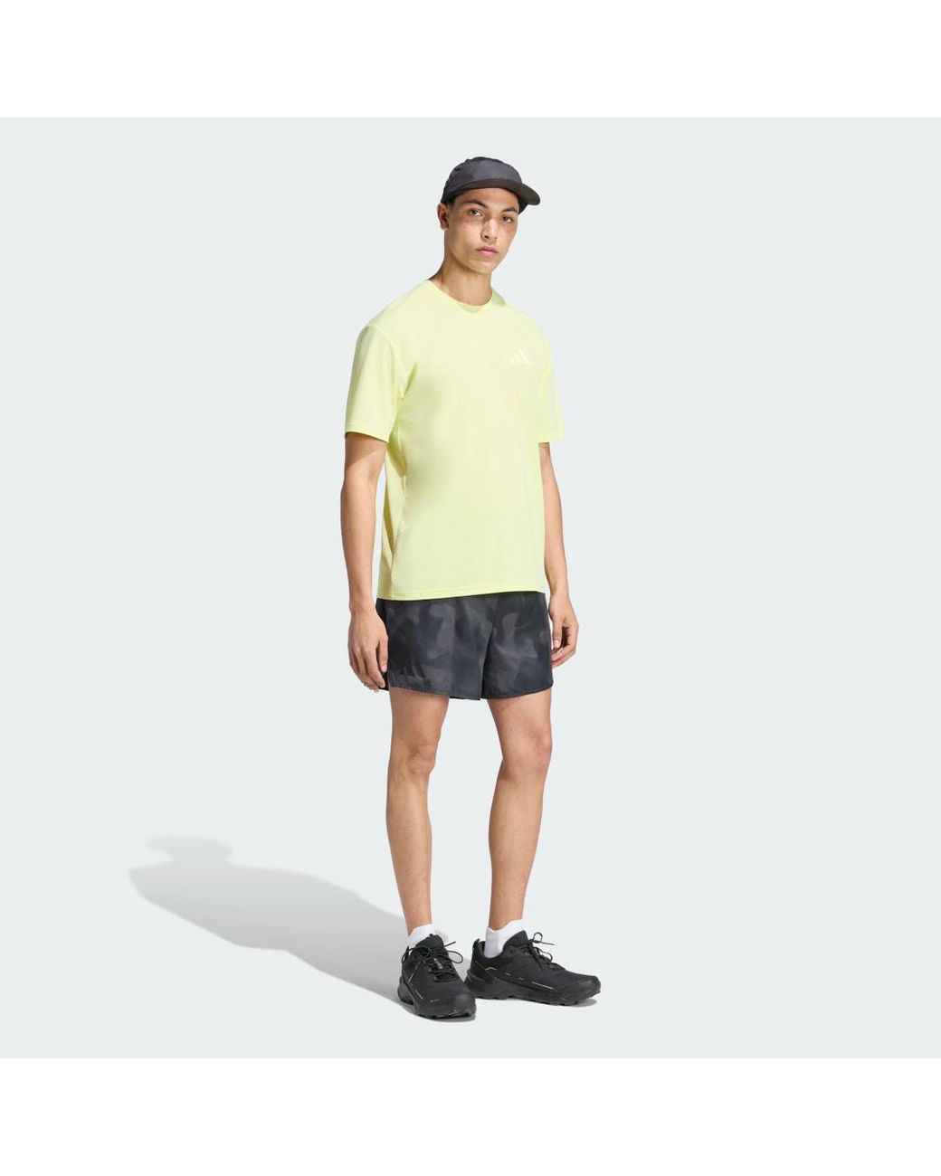 Adidas Yellow Terrex Multi Climacool Logo Tech T-Shirt for men