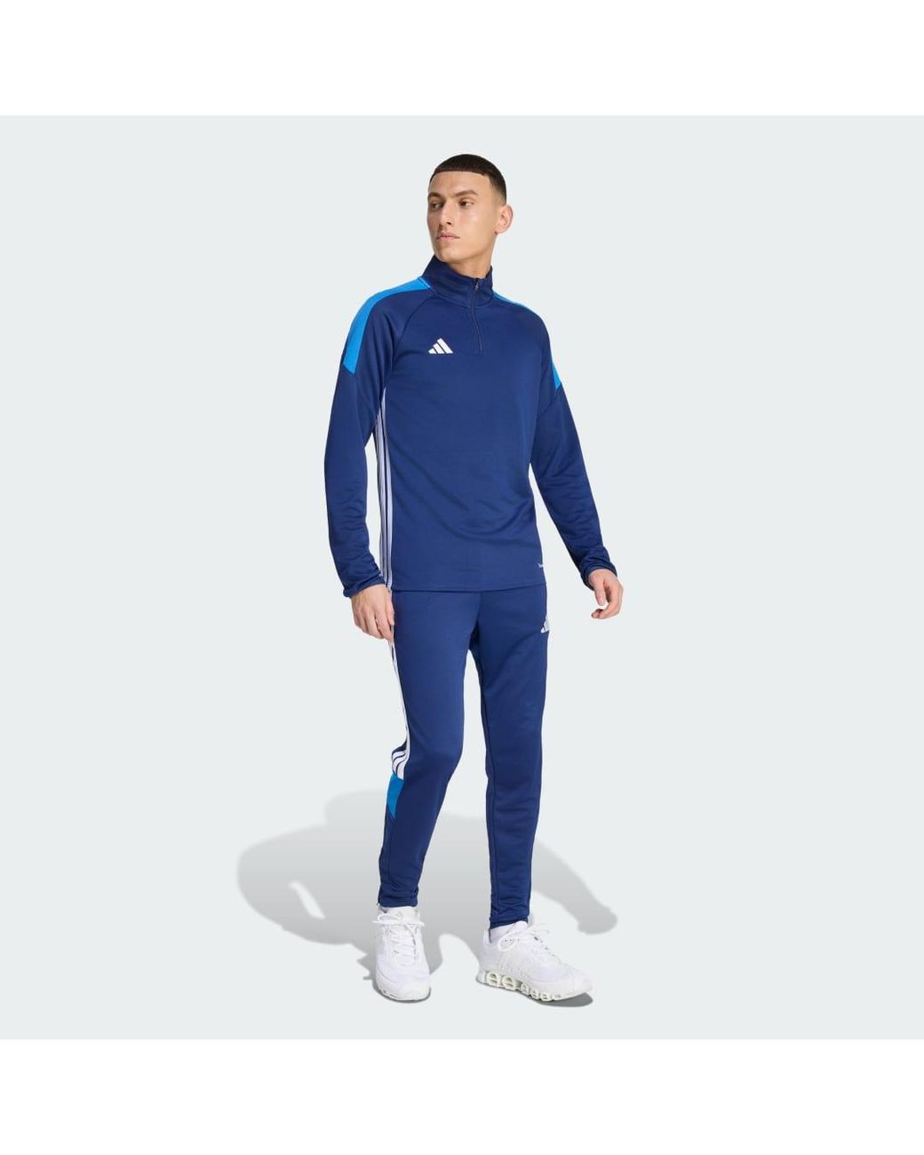 Adidas Blue Tiro 26 Essentials Training Tracksuit Bottoms for men