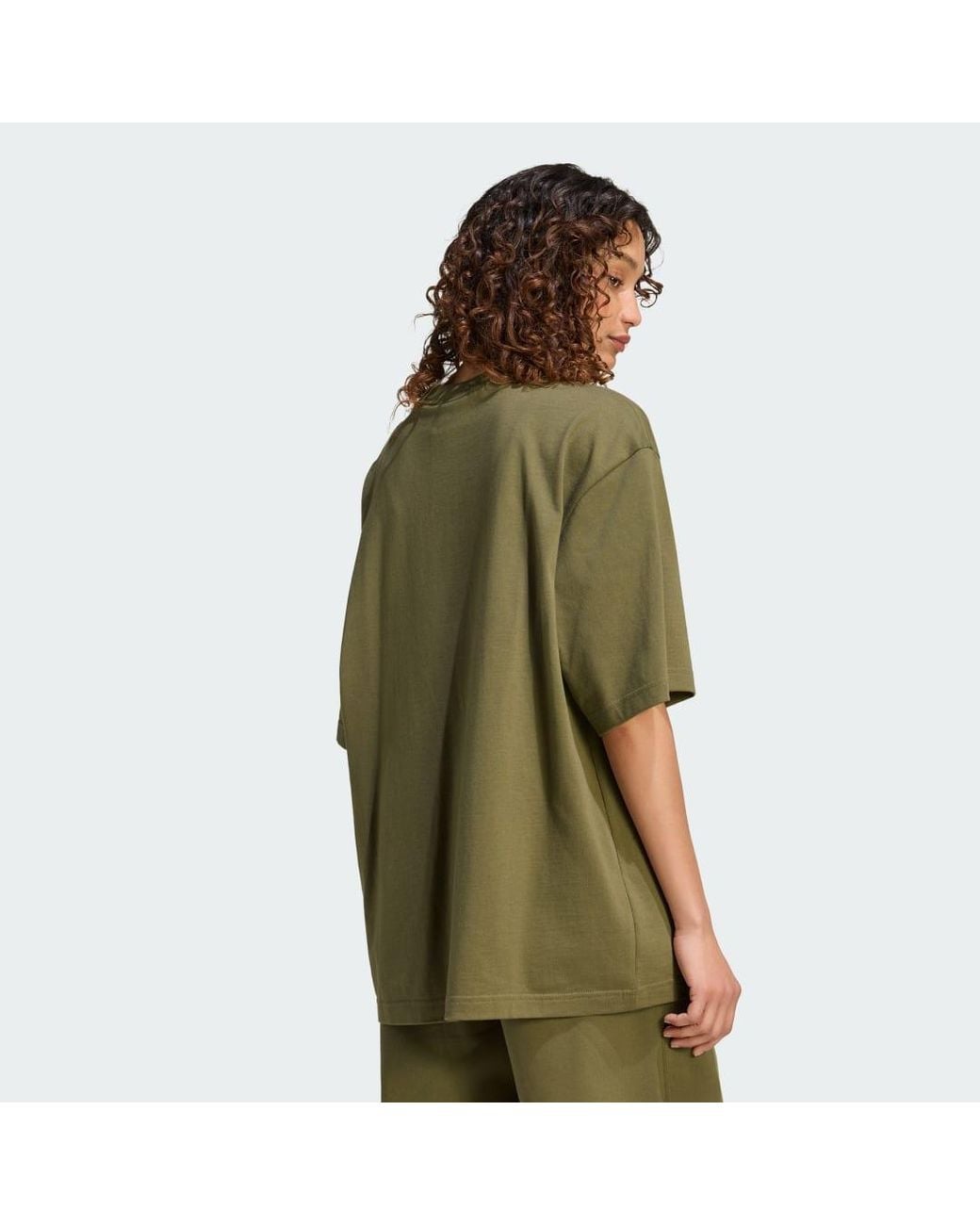 Adidas Green Essentials Boyfriend T-Shirt