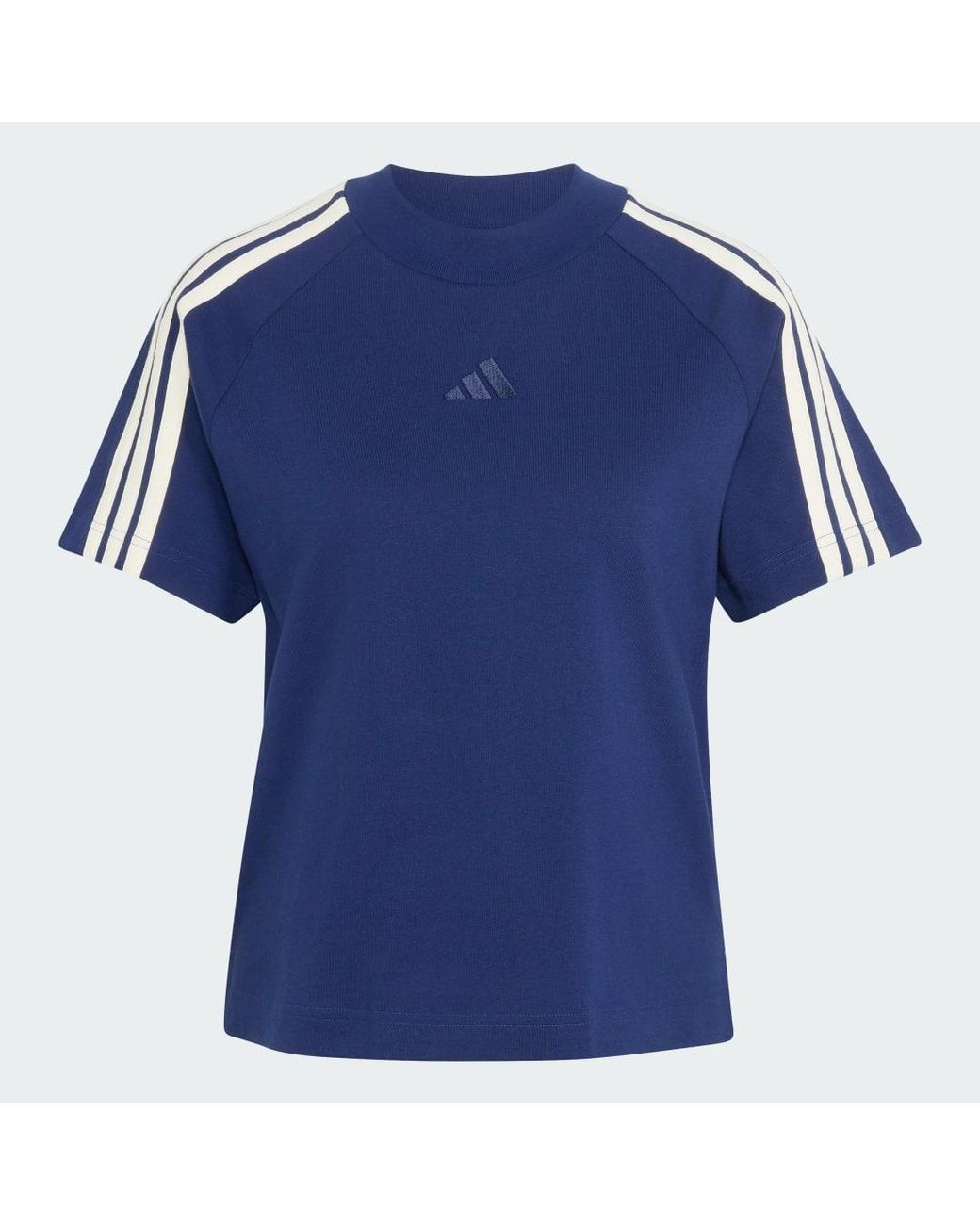 Adidas Blue Kit 3-Stripes T-Shirt