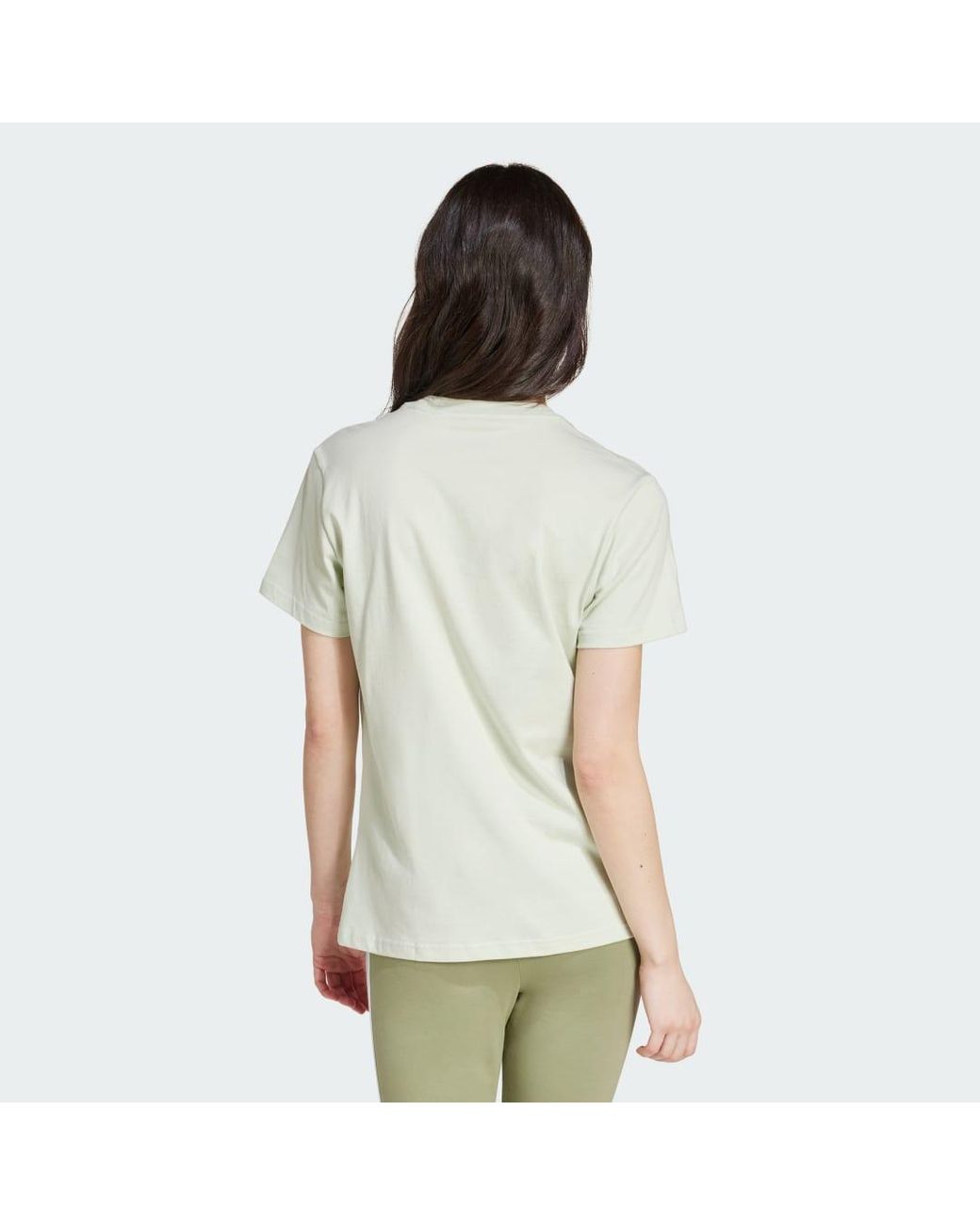 Adidas White Essentials Logo Tee