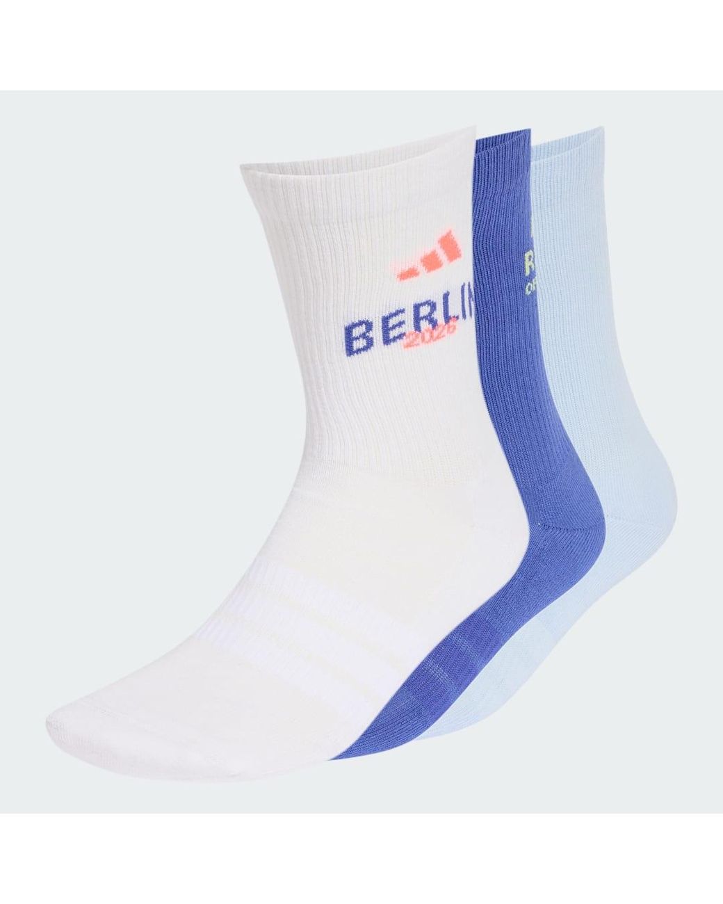 Adidas Blue Bmw Berlin-Marathon 2026 Socks 3 Pair Pack
