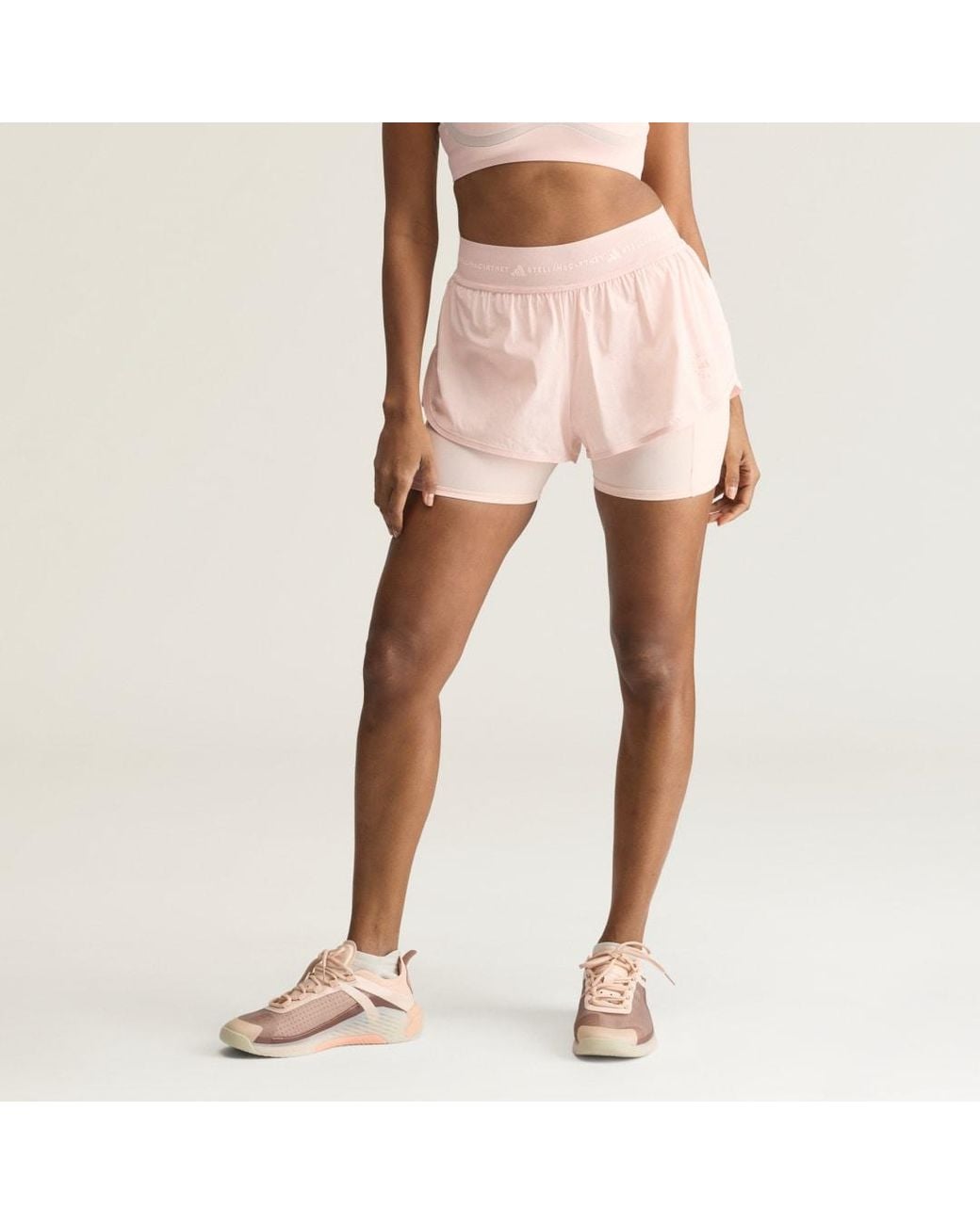 Adidas Pink By Stella Mccartney Training 2In1 Short