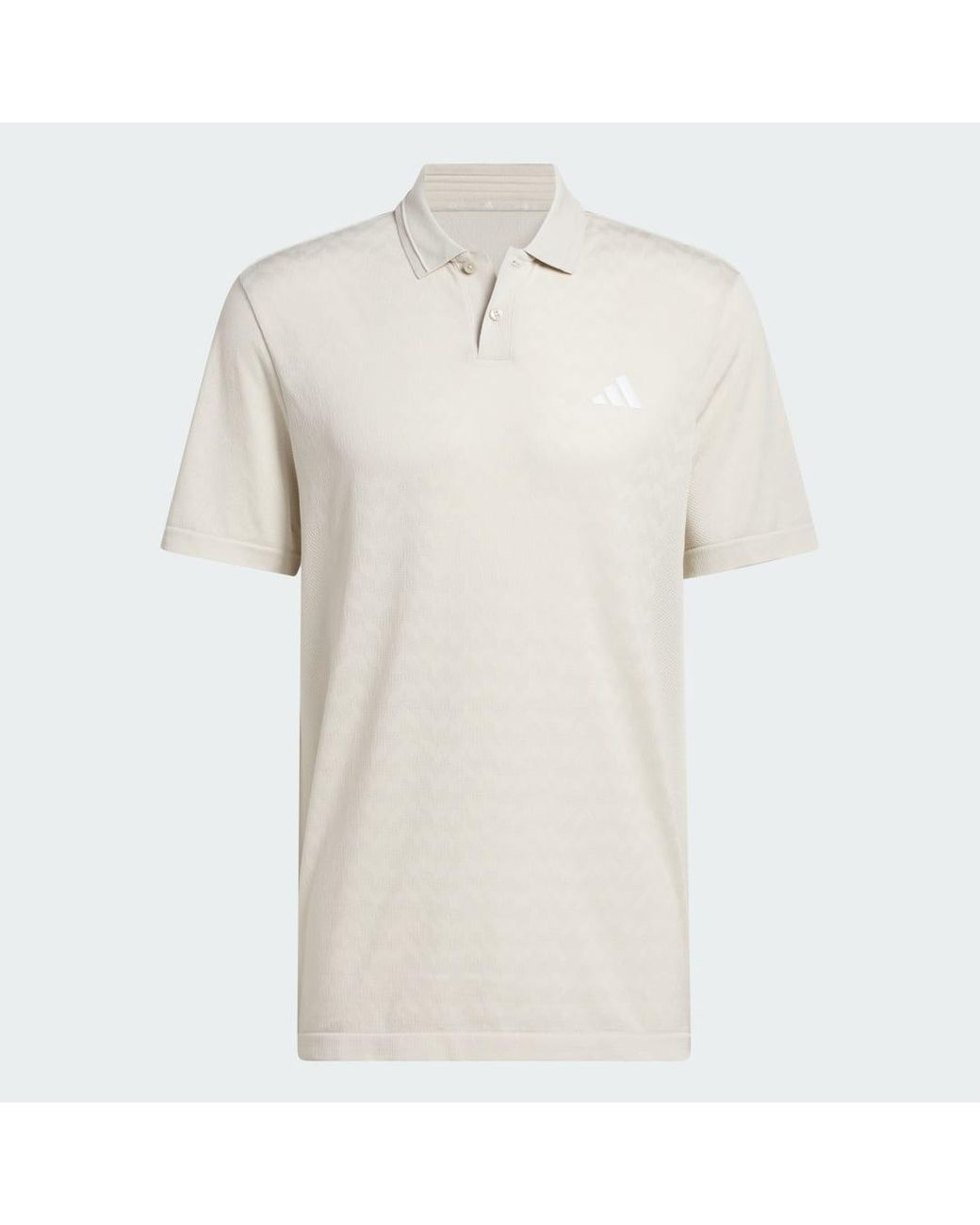 Adidas White Ultimate365 Tour Seamless Polo Shirt for men