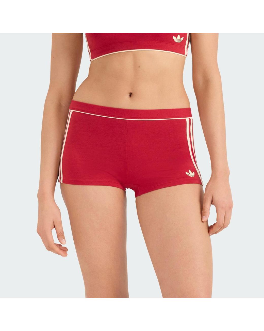 Adidas Red Adicolor Comfort Flex Cotton Short Pant