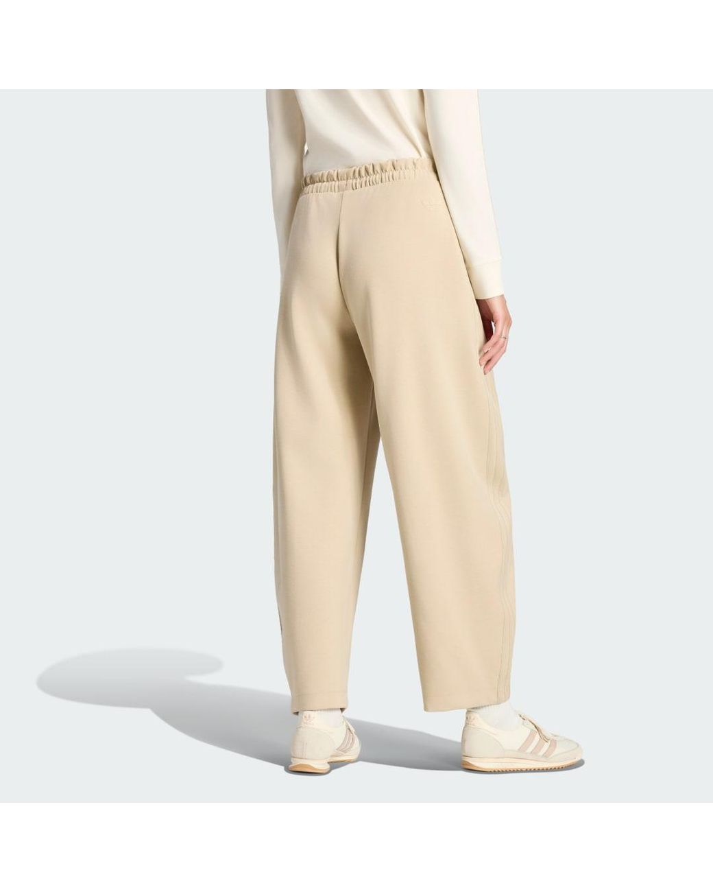 Adidas Natural Barrel Leg Tracksuit Bottoms