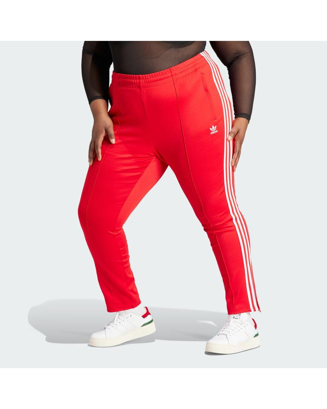 adidas Adicolor SST Trainingshose – Große Größen in Rot | Lyst AT