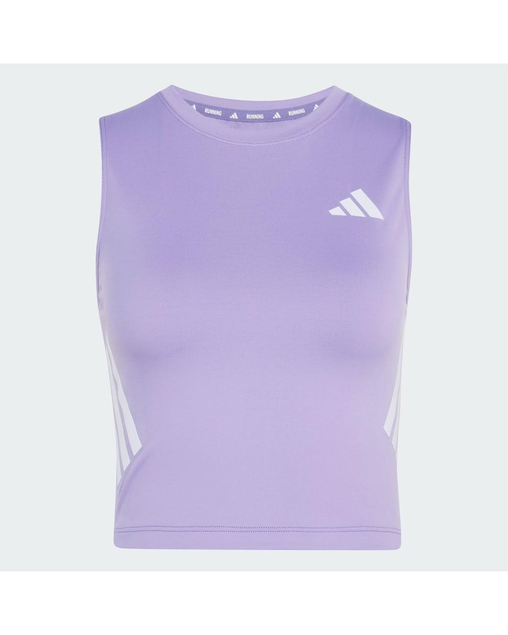 Adidas Blue Adi365 Iconic Running Crop Tank Top