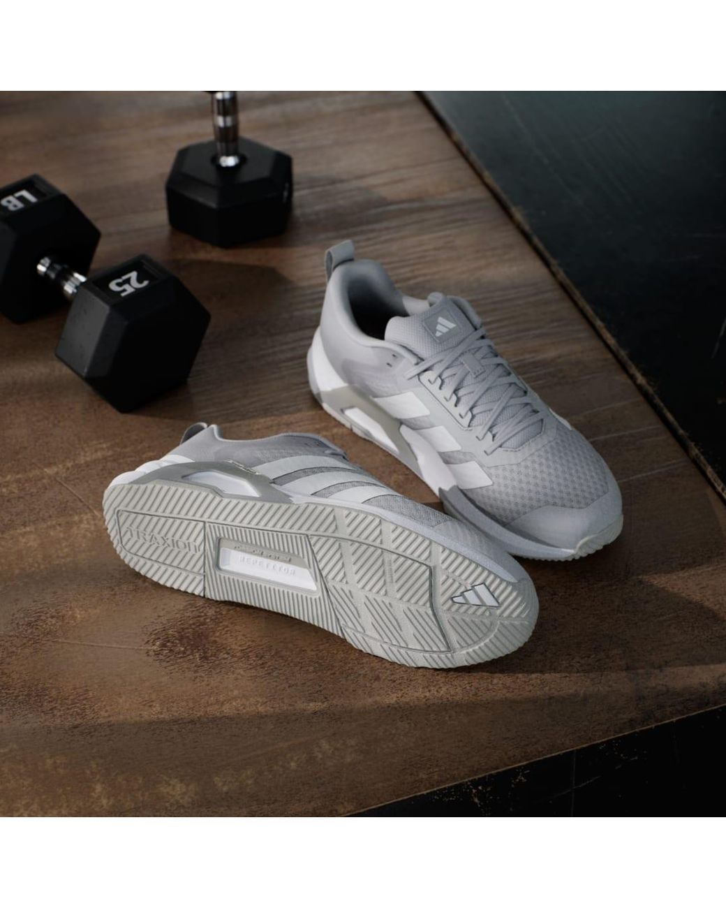 Adidas White Dropset Control Training Shoes for men