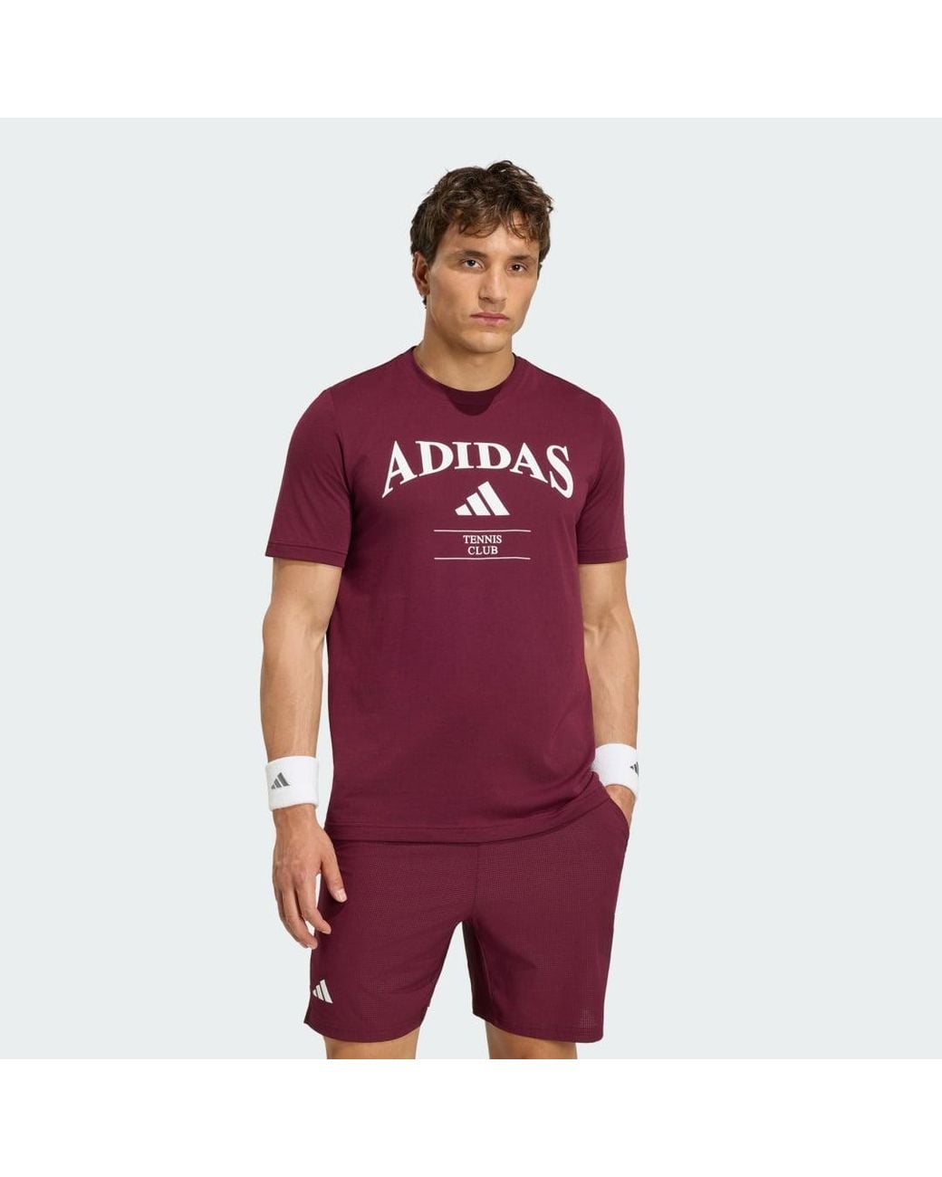 Adidas Red Heritage Graphic T-Shirt for men
