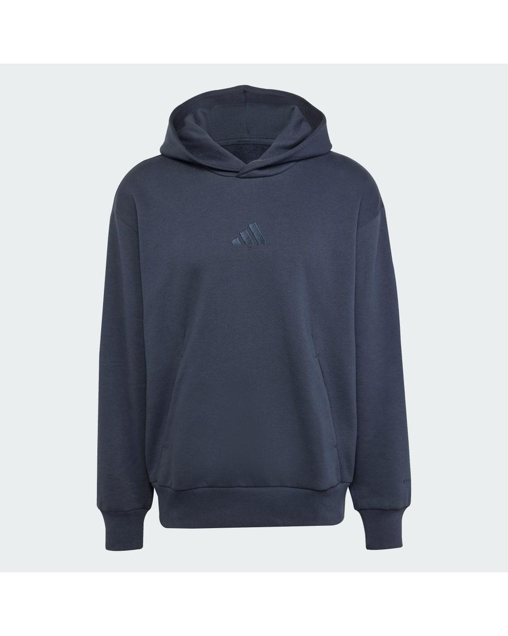 Adidas Blue All Szn Fleece Hoodie for men