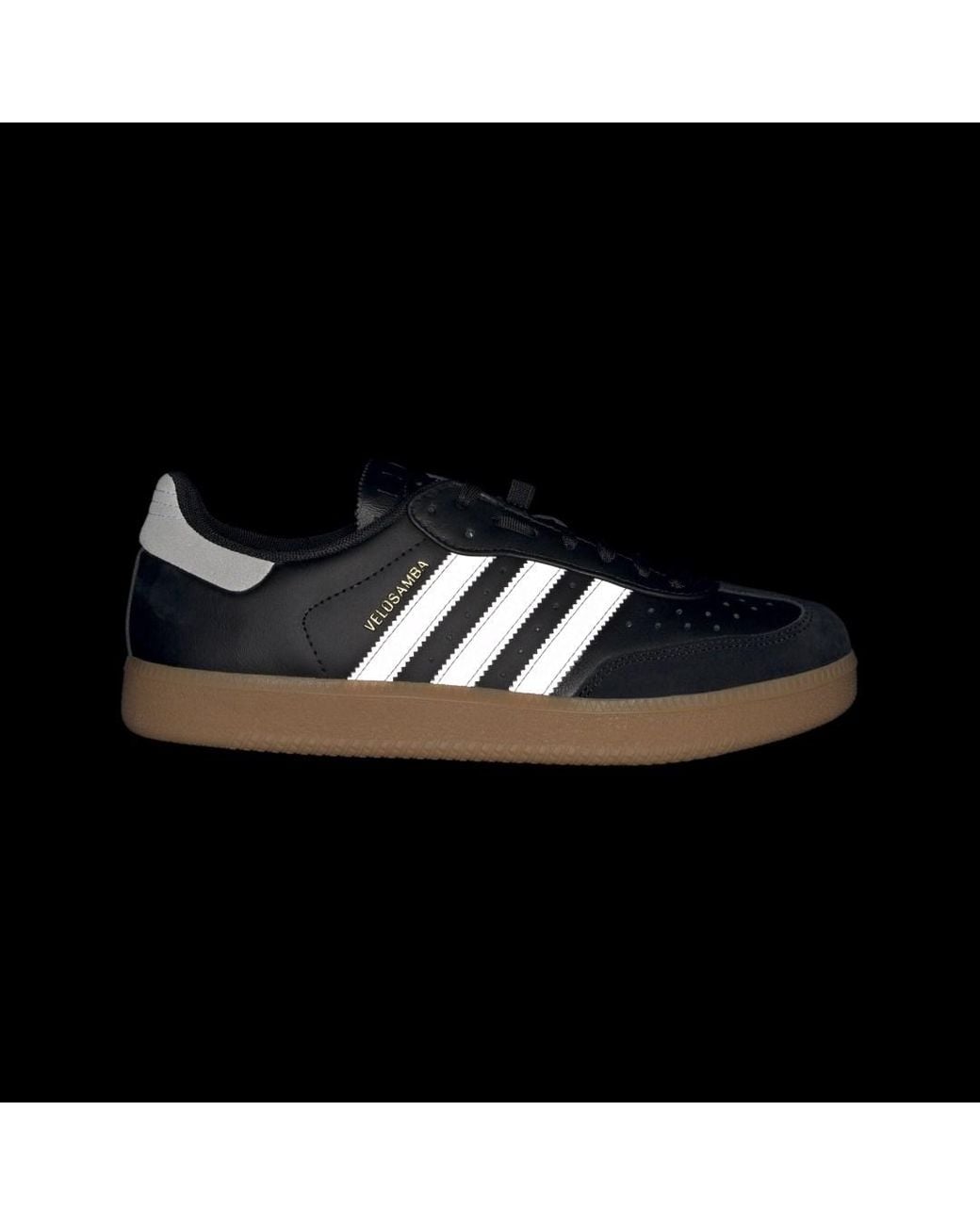 Adidas Black Velosamba Leather Shoes