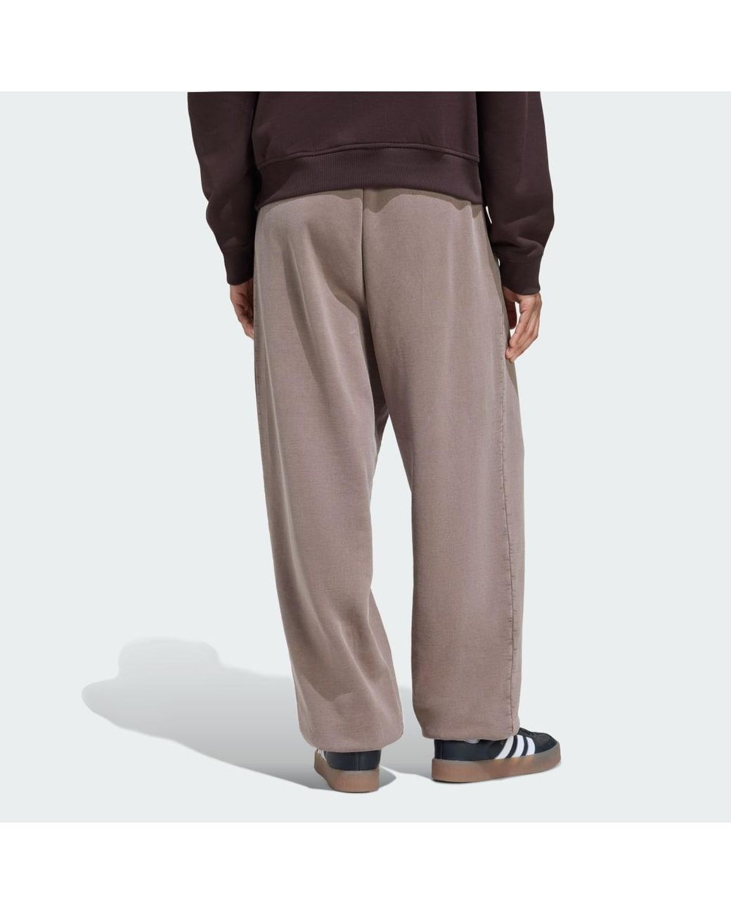 Adidas Brown Essentials Linear Byfr Jogger (Japan Jogger+ Washed