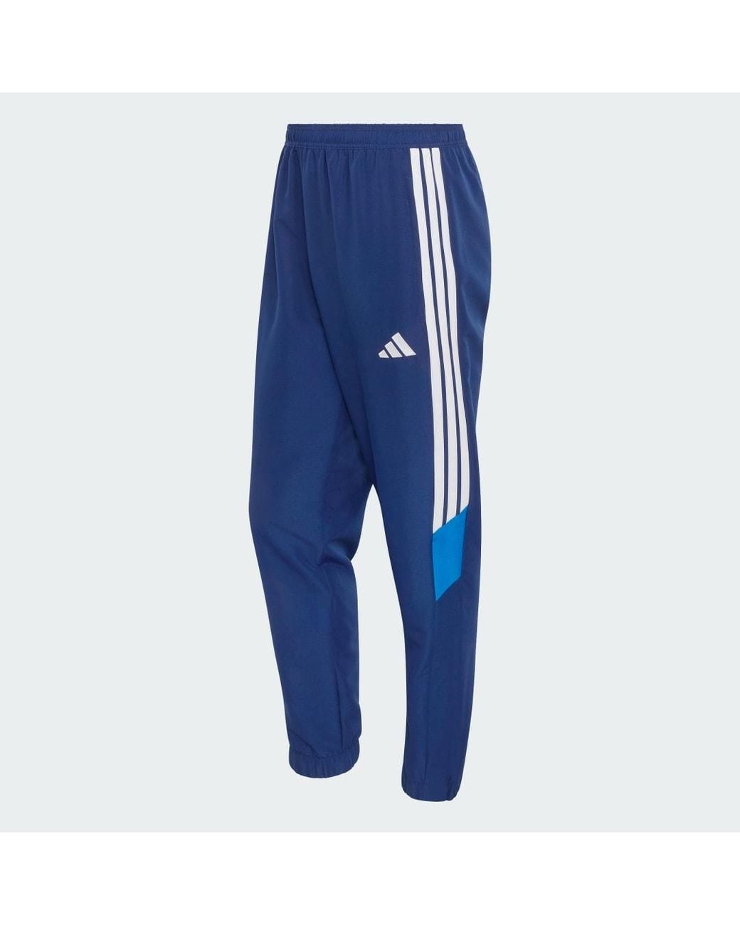 Adidas Blue Tiro 26 Essentials Woven Tracksuit Bottoms for men