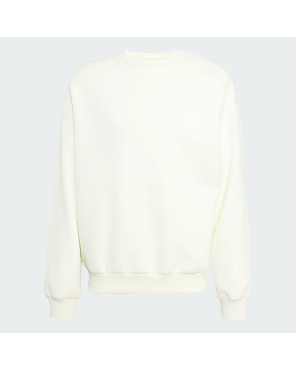 Adidas White Soft Lux Sweatshirt for men