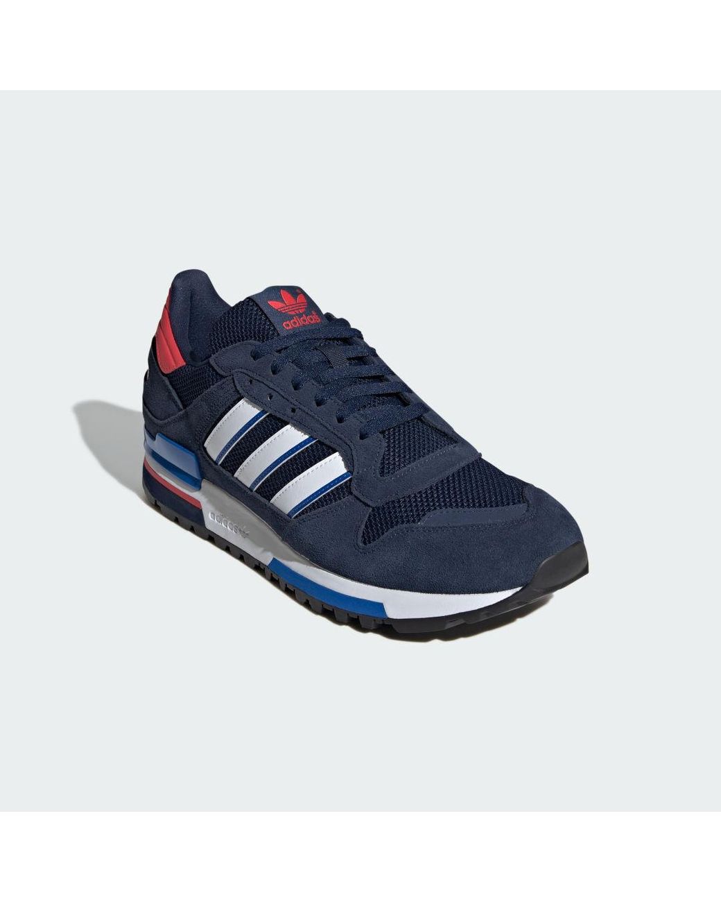 Adidas Originals Blue Zx 600 Panelled Sneakers for men
