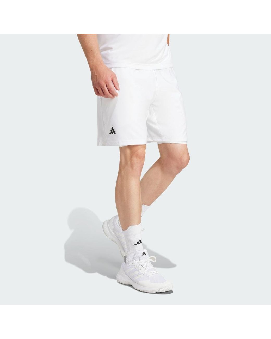 Adidas White Club Tennis Climacool 2-In-1 Shorts for men
