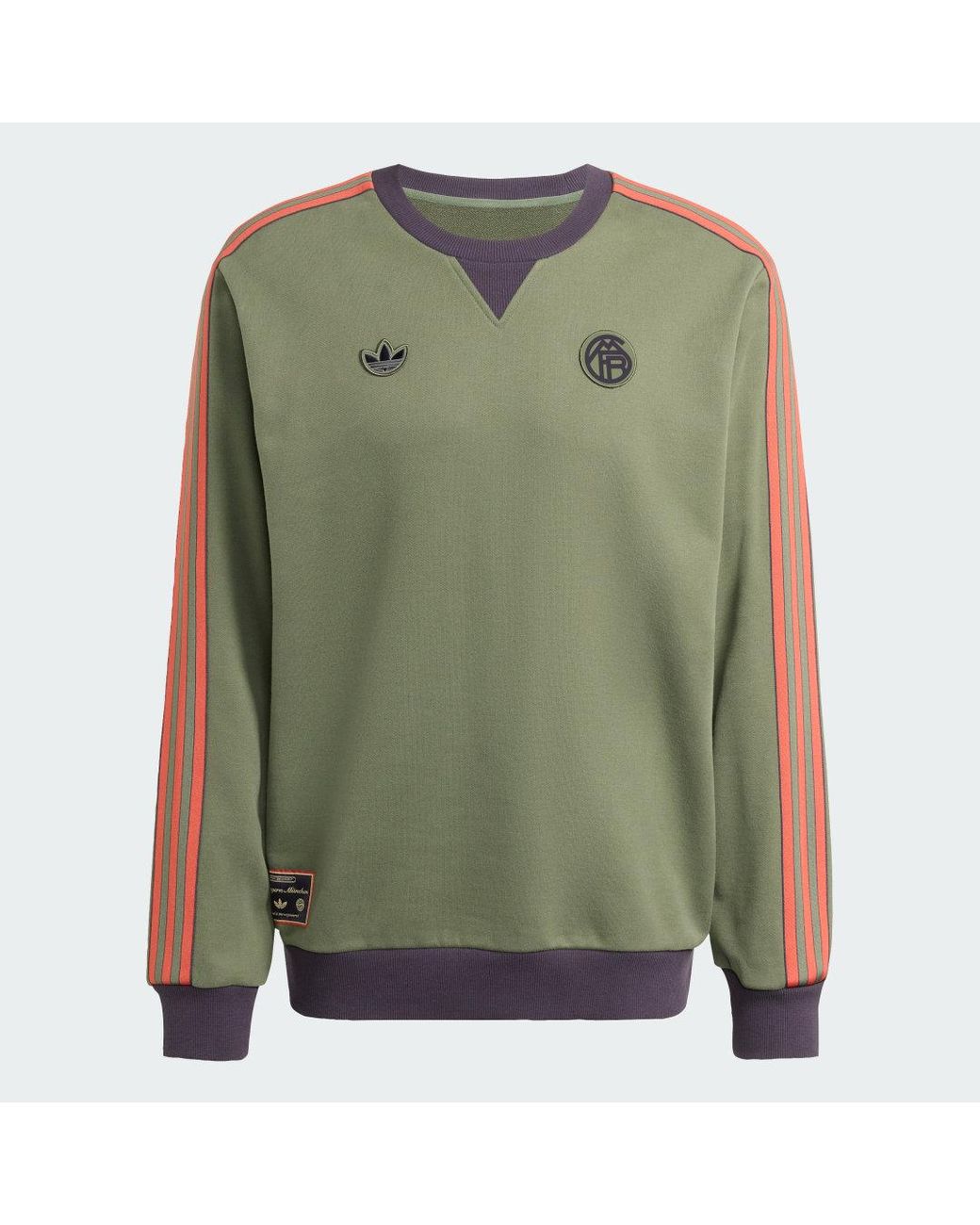 Adidas Green Fc Bayern Terrace Icons Sweatshirt for men