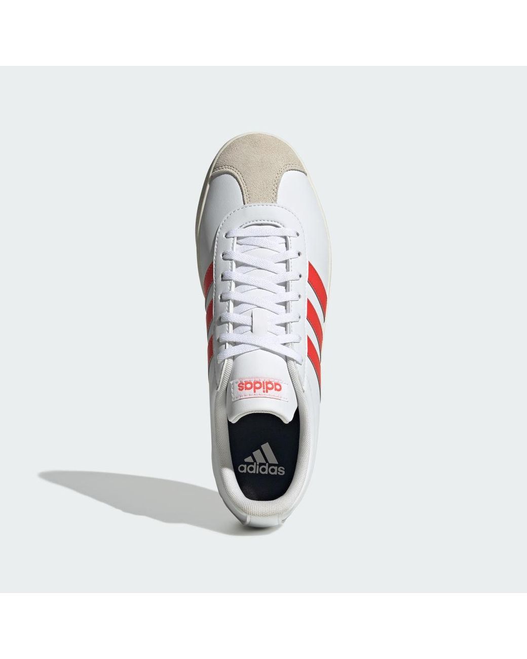 Adidas Red Vl Court Base Shoes for men