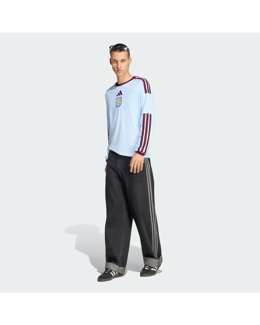 Adidas Blue Aston Villa 26/27 Third Jersey Longsleeve for men