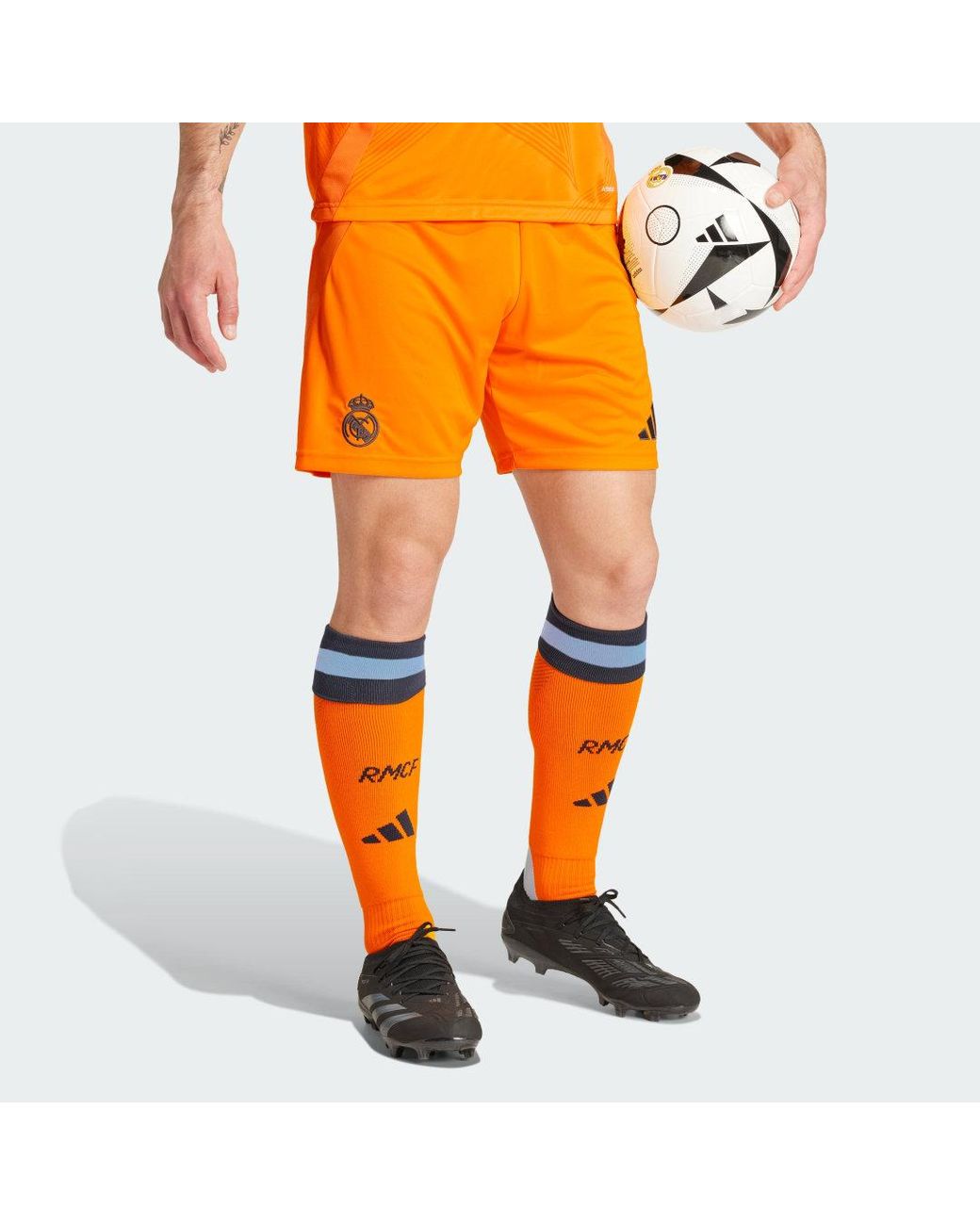 Adidas Orange Real Madrid 24/25 Away Shorts for men
