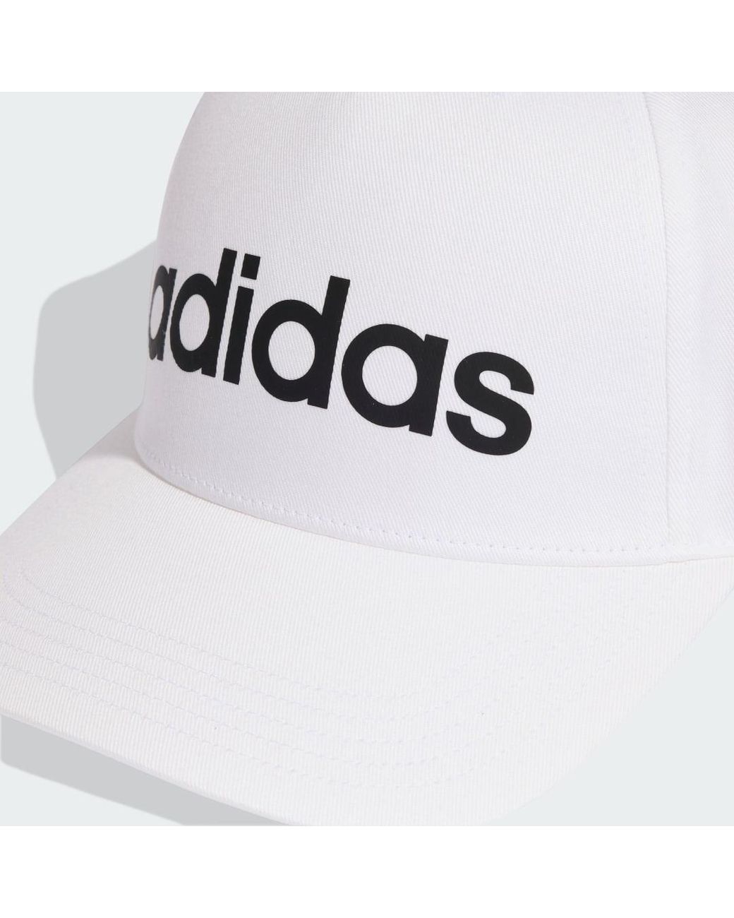 Adidas White Linear Baseballkappe