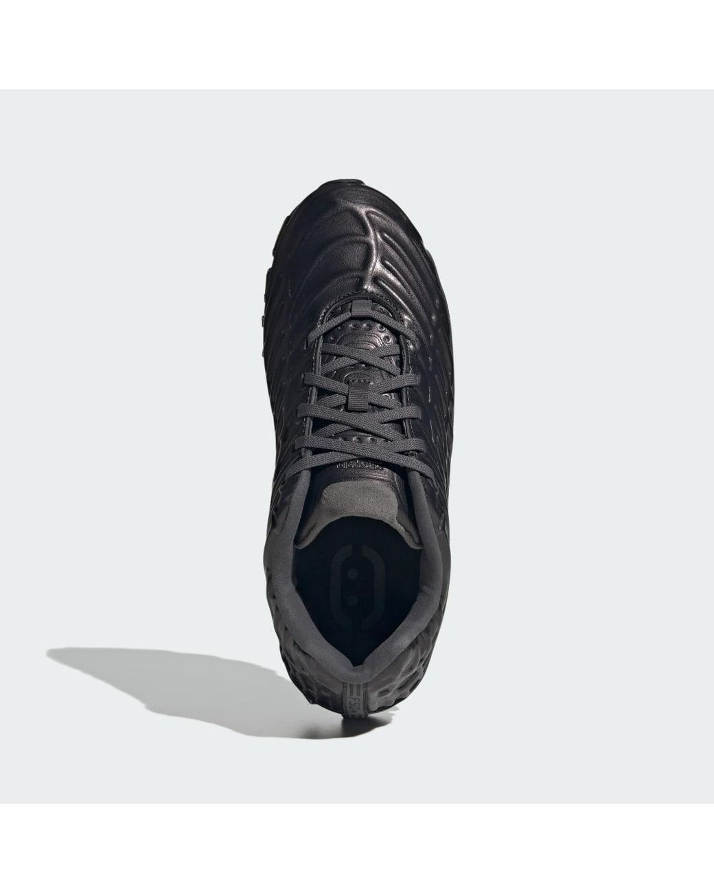 Adidas Black Baskets À Empiècements Embossés