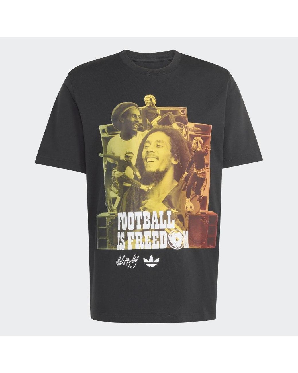 Adidas White Bob Marley Originals T-Shirt for men