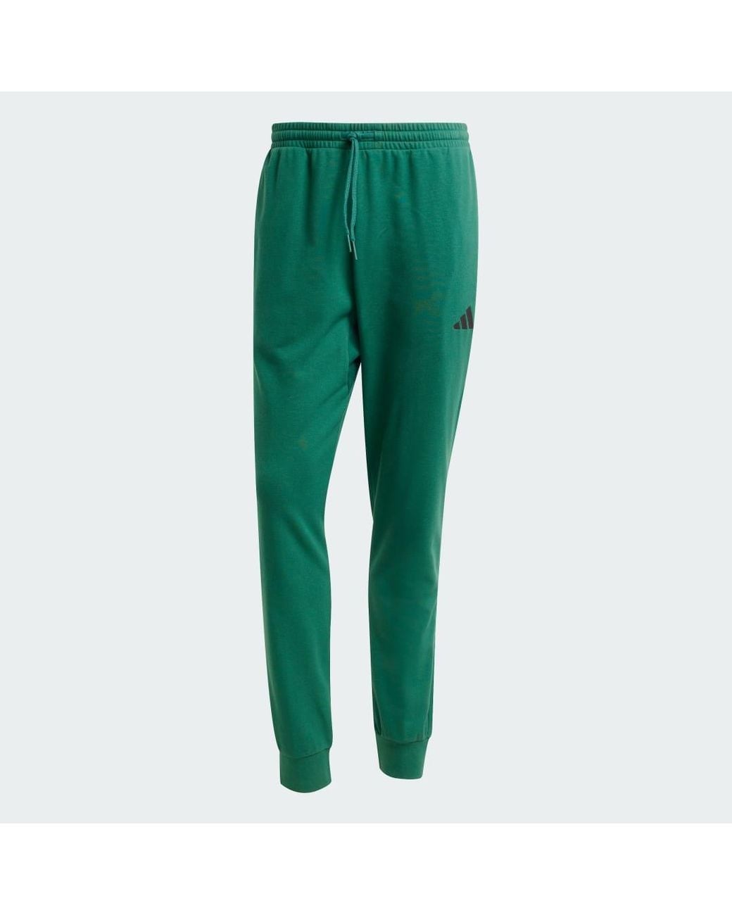 Adidas Green Essentials Feel Cozy French Terry Joggers for men