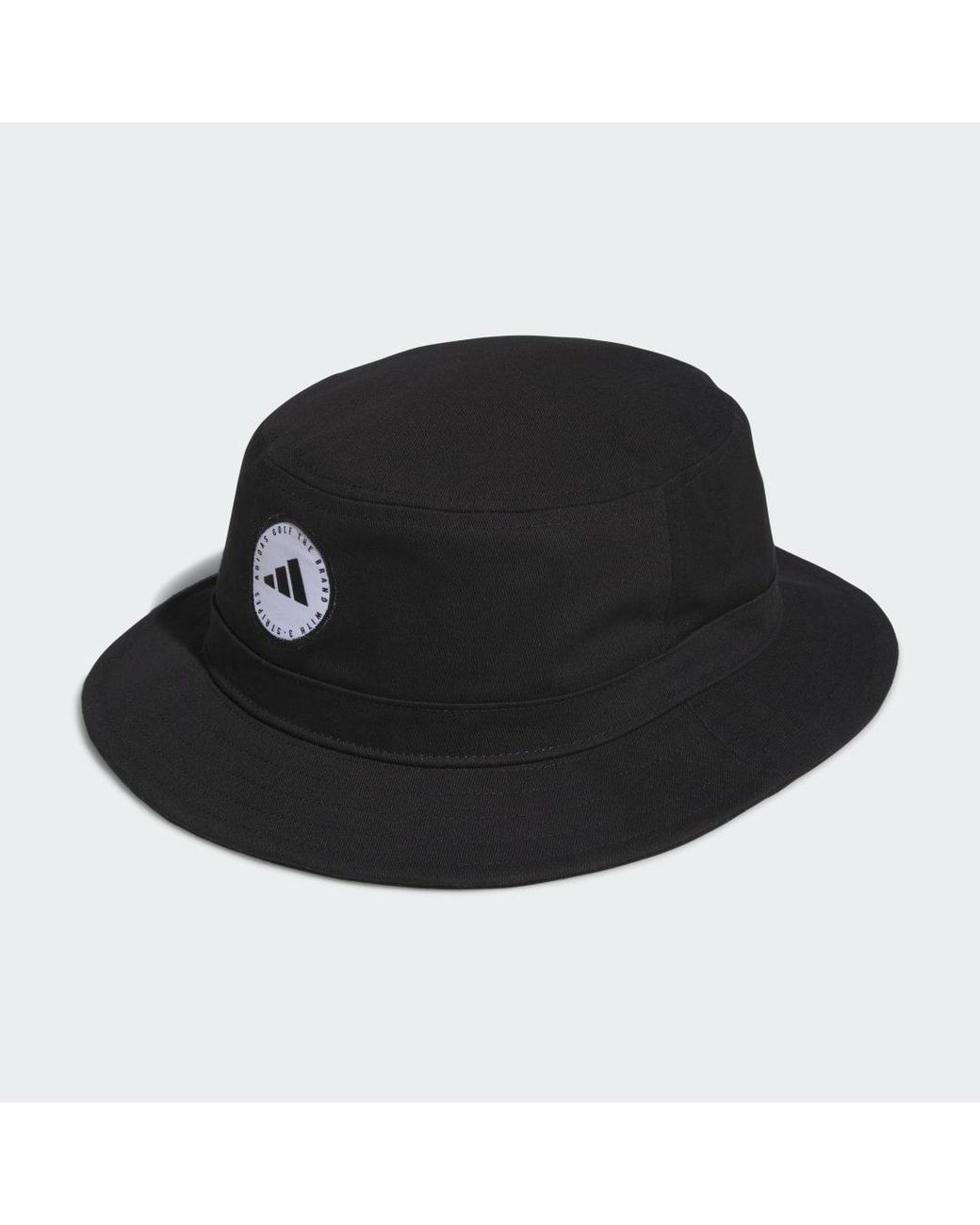 Adidas Black Solid Bucket Hat for men
