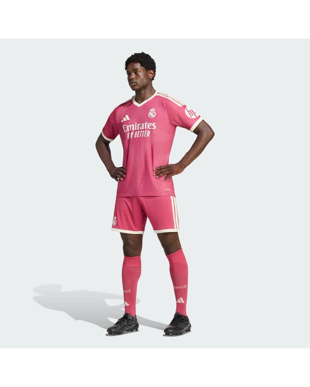 Adidas Pink Real Madrid 26/27 Third Shorts for men