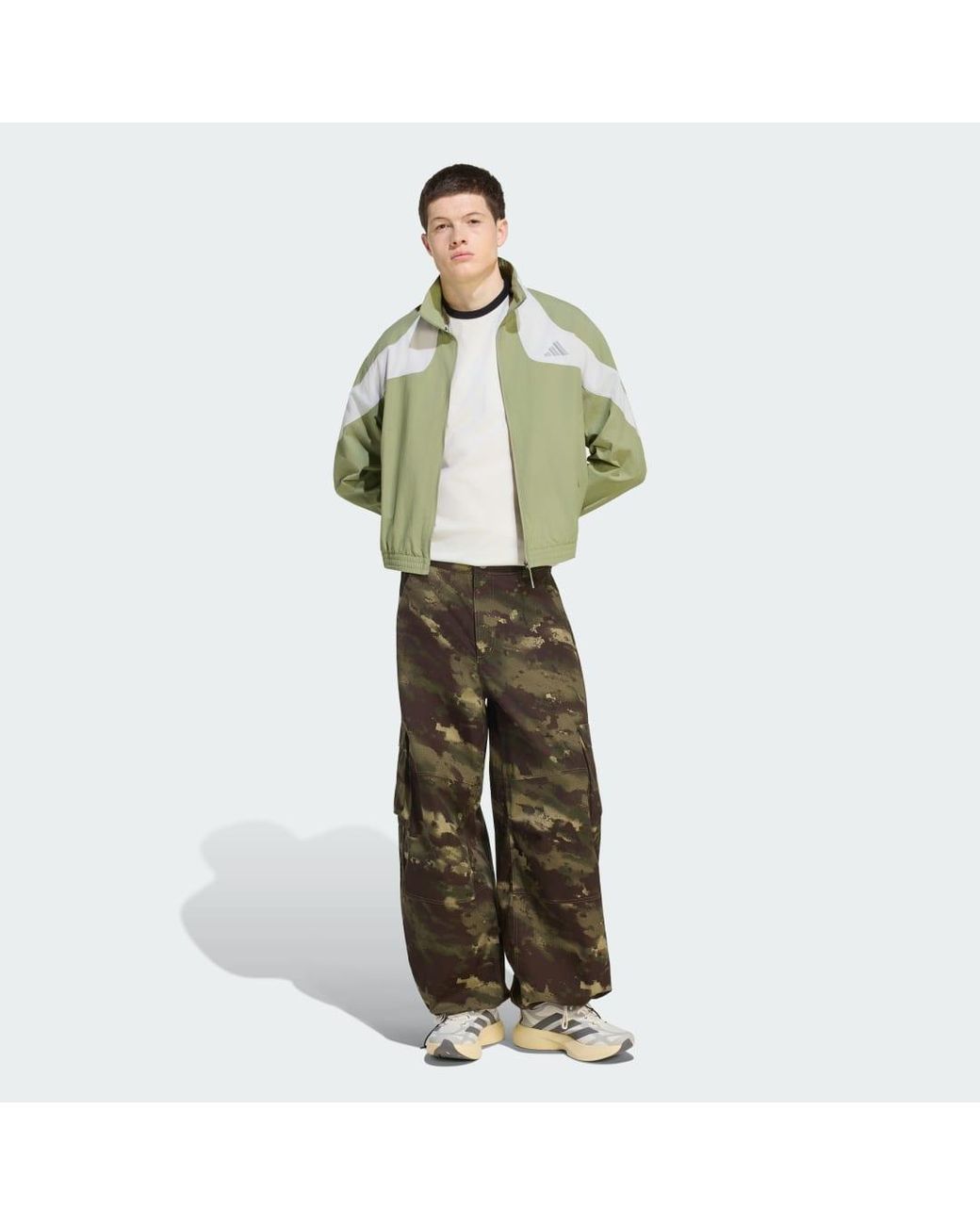 Adidas Green Camo Pants for men