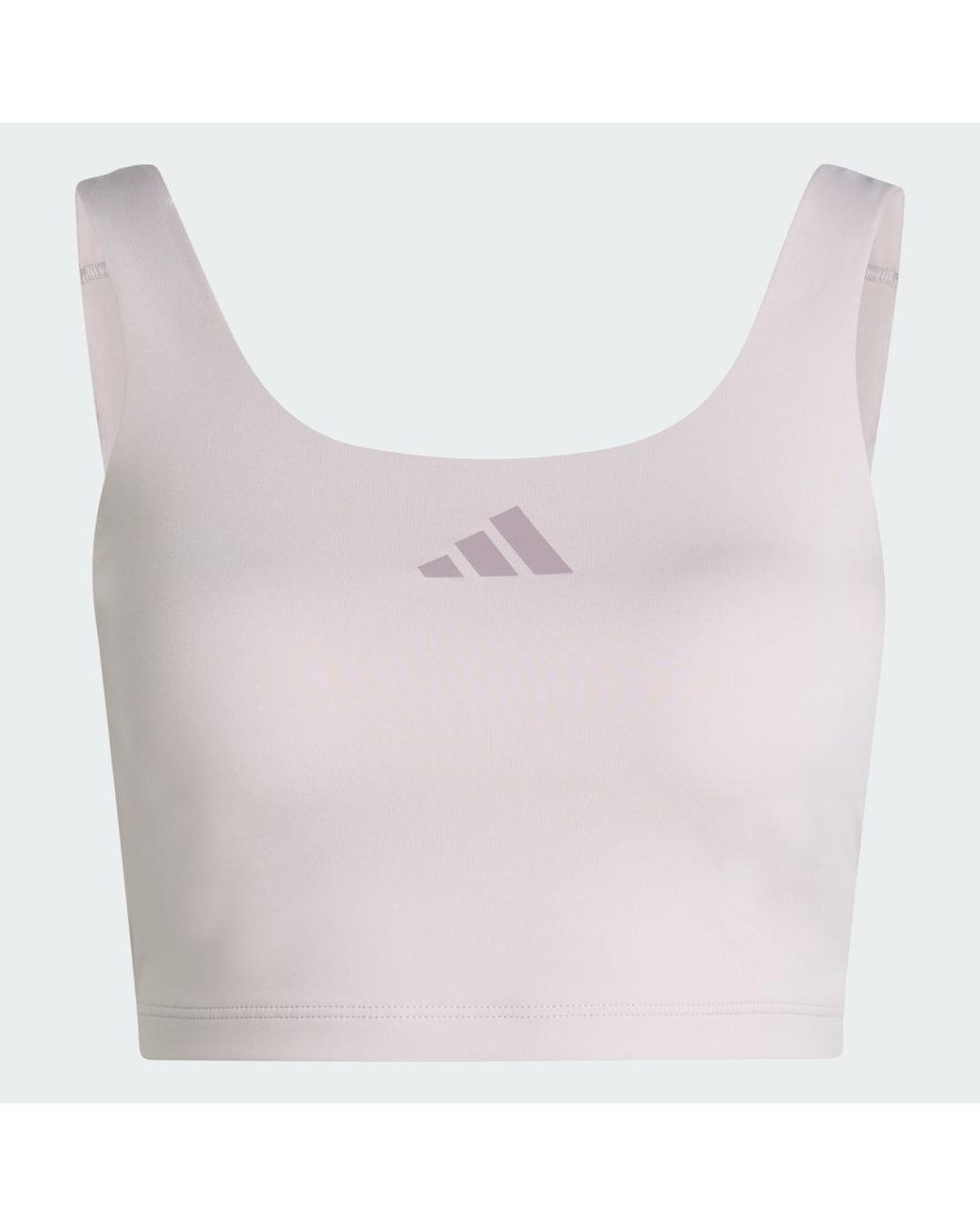 Adidas Gray Power Light Support Bra Tank Top