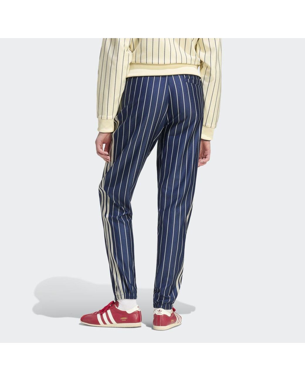 Adidas Blue Pinstripe Firebird Track Pant