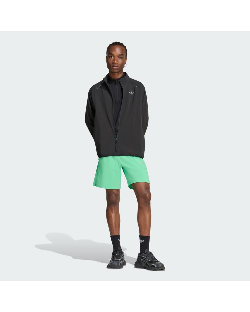 Adidas Green Tech Trefoil Essentials Shorts for men