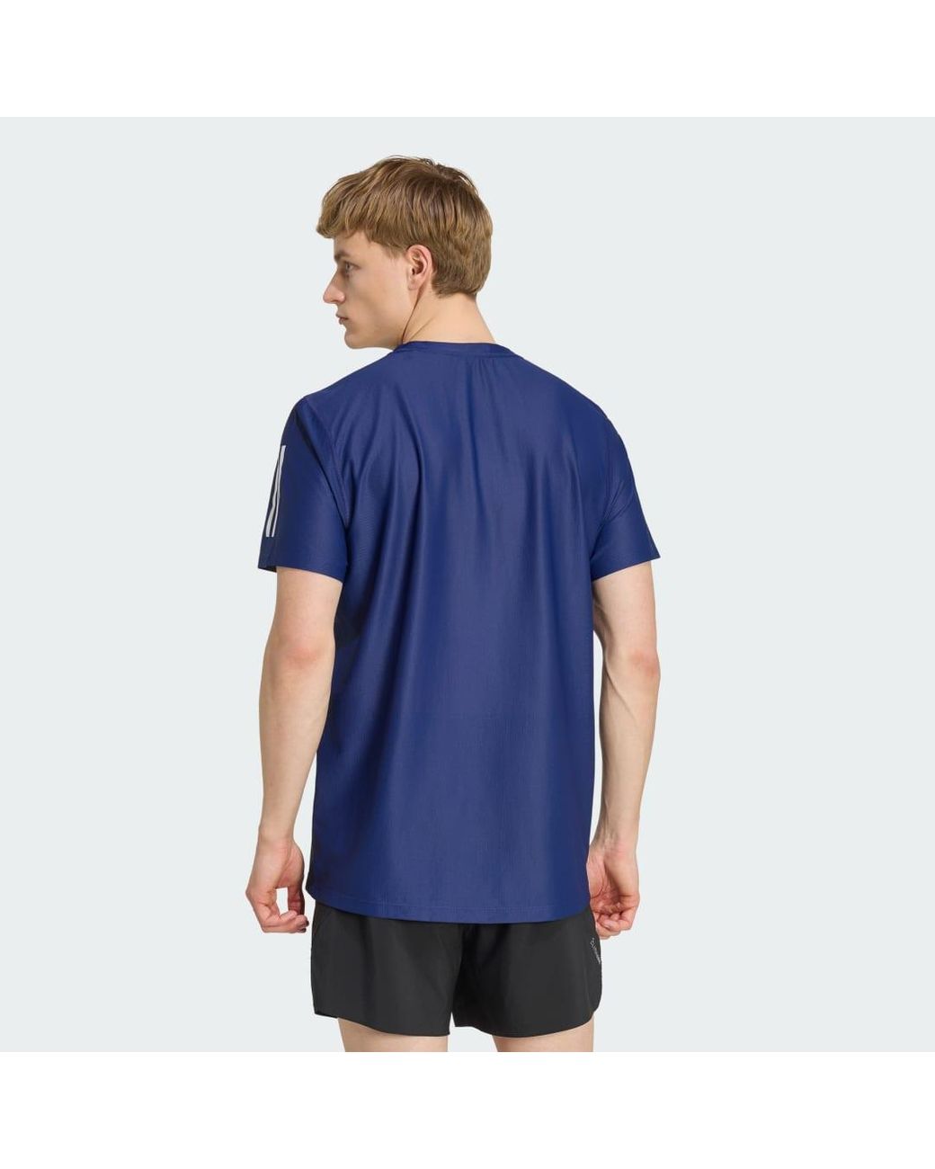 Adidas Blue Own The Run T-shirt for men