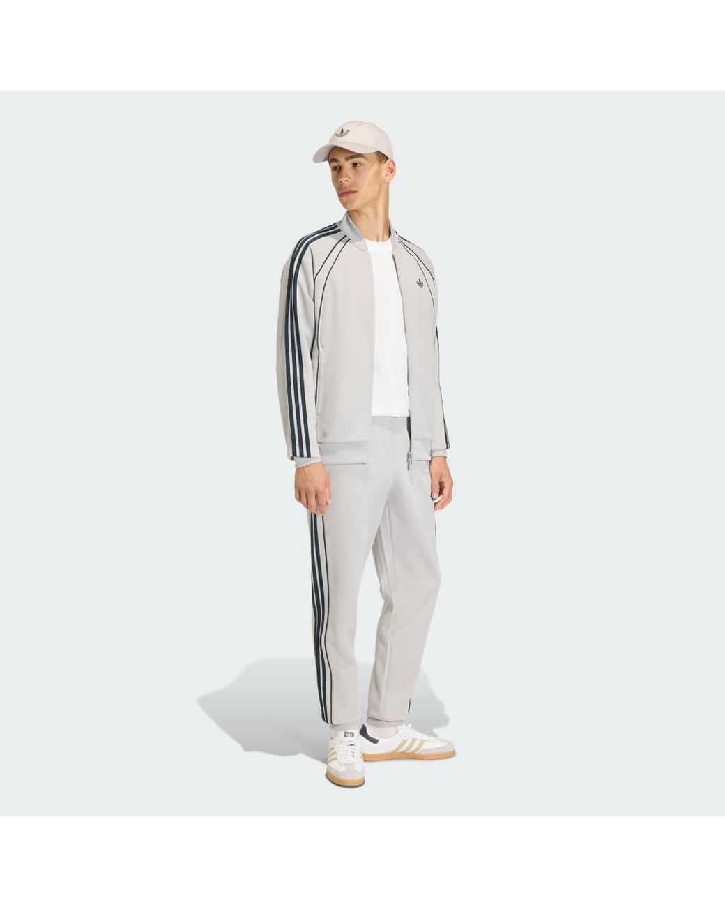 Adidas Gray Sst 2.0 Adicolor Tracktop for men