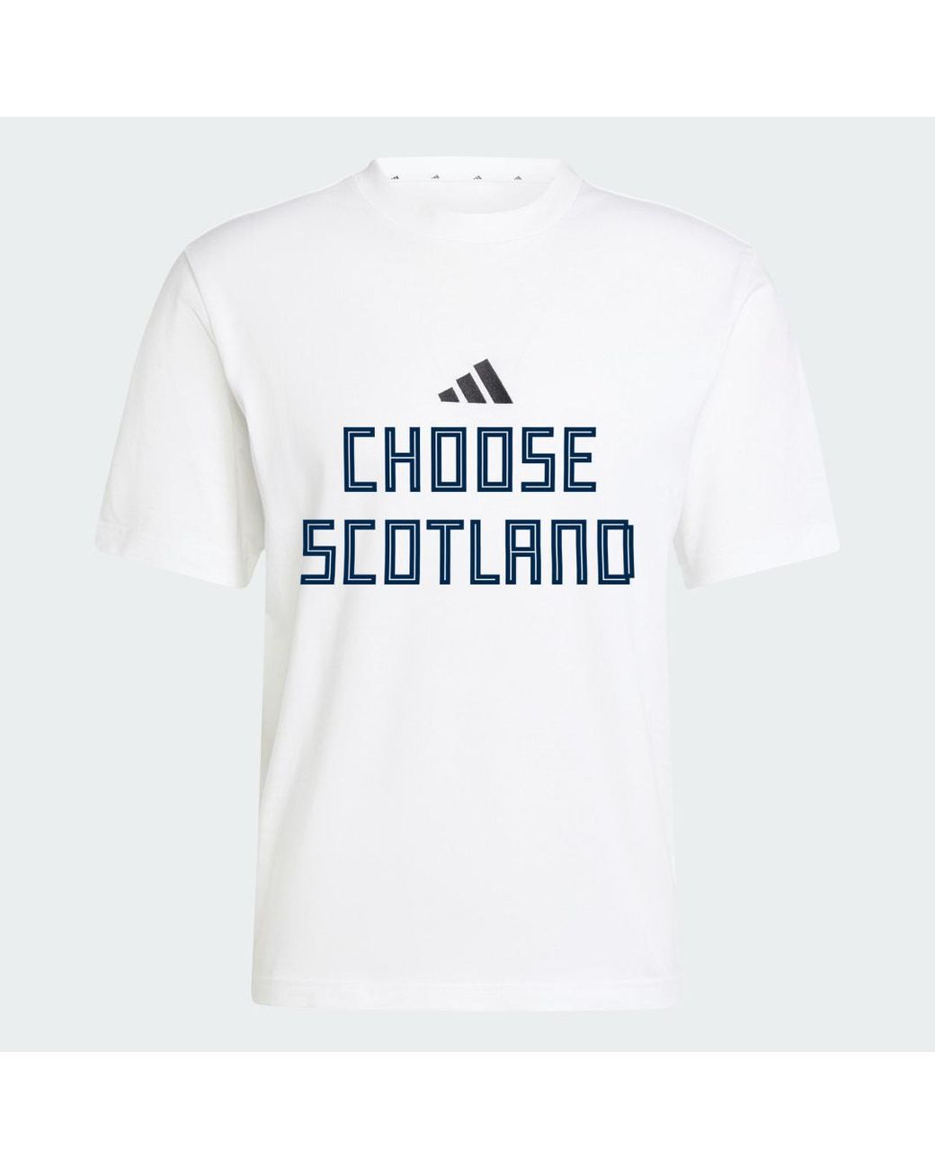Adidas White Essentials Small Logo Graphic Single Jersey T-Shirt