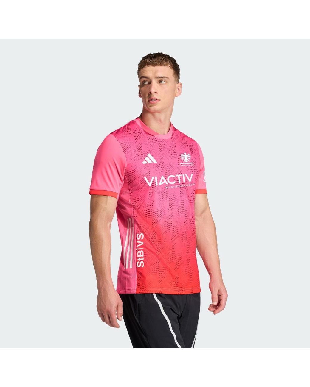 Adidas Red Germany Hockey Away Jersey for men