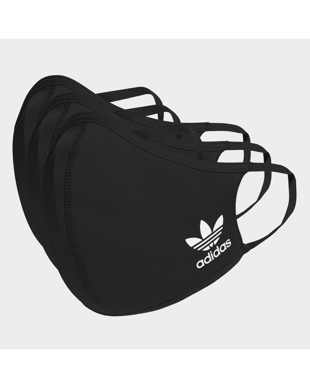 adidas Mondkapje 3-pack Xs/s in het Zwart - Lyst