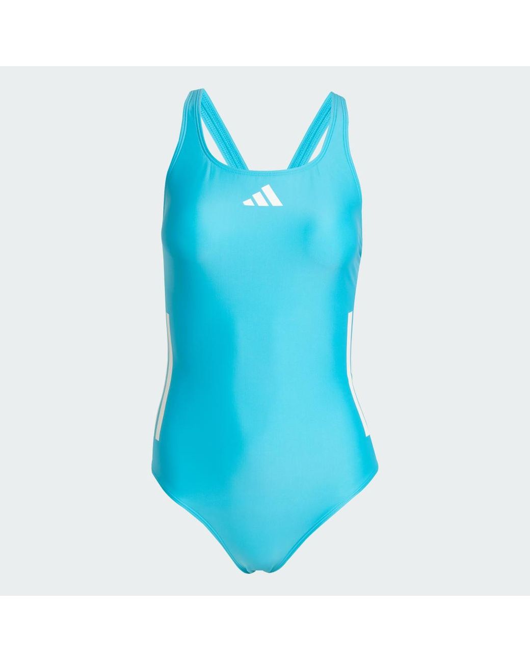 Adidas Originals Blue 3-Stripes C-Back Swimsuit