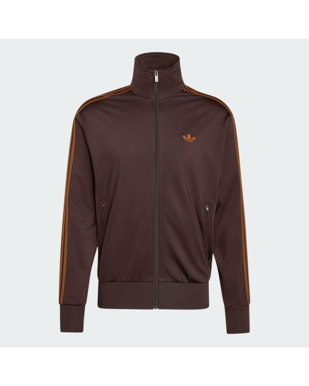Adidas Brown Firebird Track Jacket for men