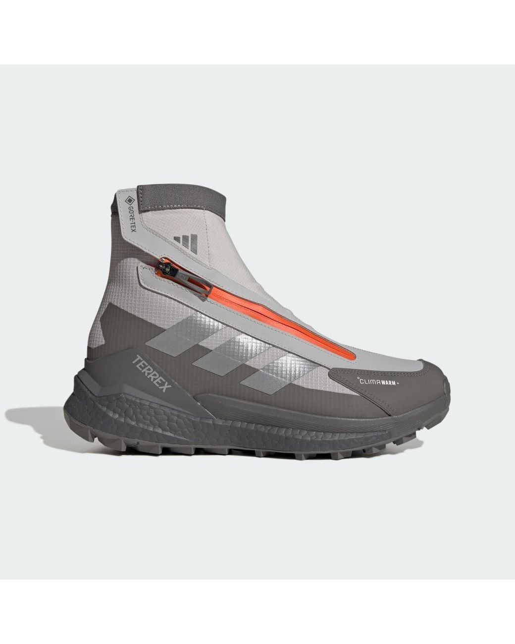 Adidas Gray Terrex Free Hiker 2 Gtx Climawarm+ Hiking Shoes for men