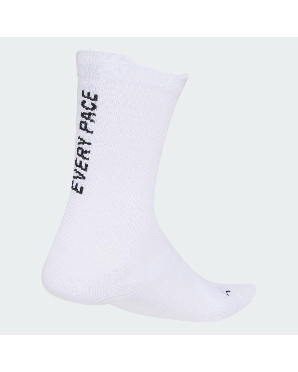 Adidas White Running Message Crew Sock