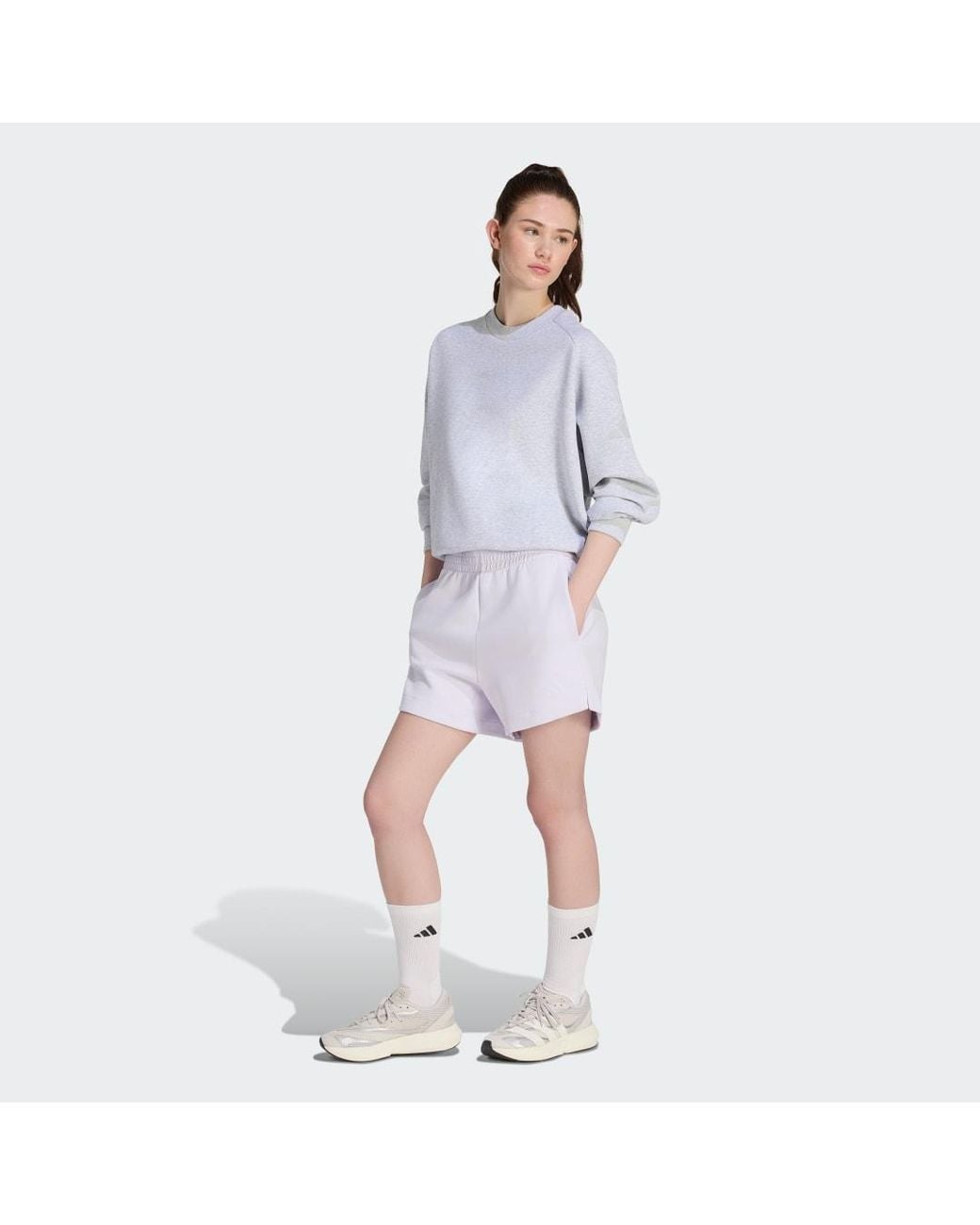 Adidas Blue Soft Lux Loose Sweatshirt