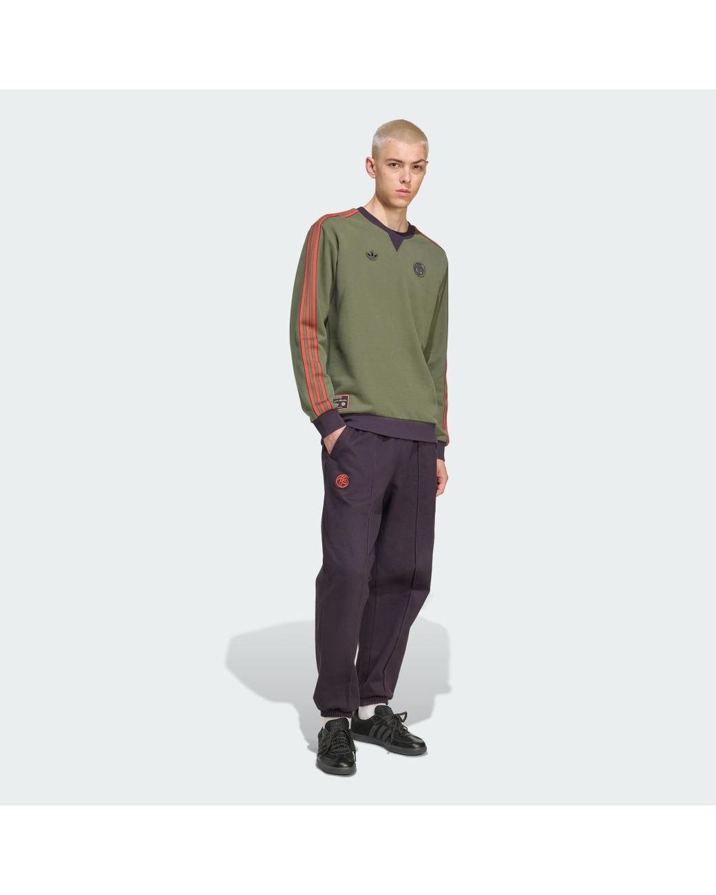 Adidas Green Fc Bayern Terrace Icons Sweatshirt for men