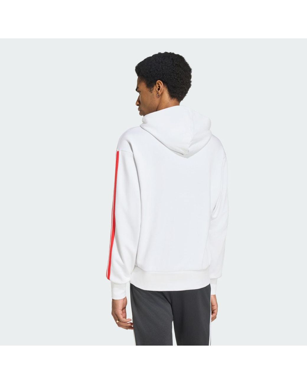 Adidas White Sl Benfica Dna Hoodie for men